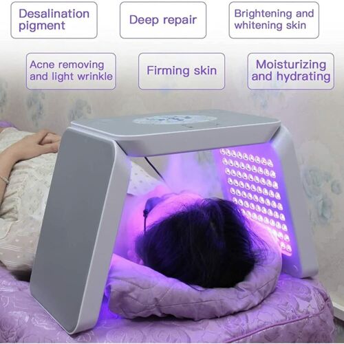 7 Color PDT LED Photon Mask Heating Therapy Facial Body SPA Machine
